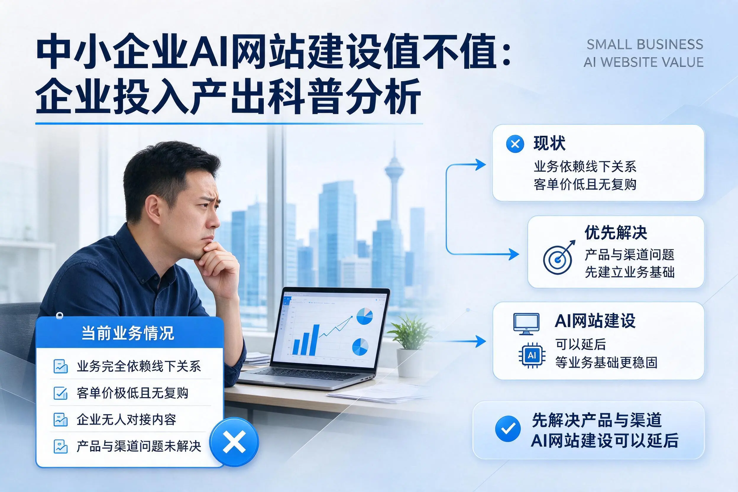 中小企业AI网站建设值不值：惠州企业投入产出科普分析