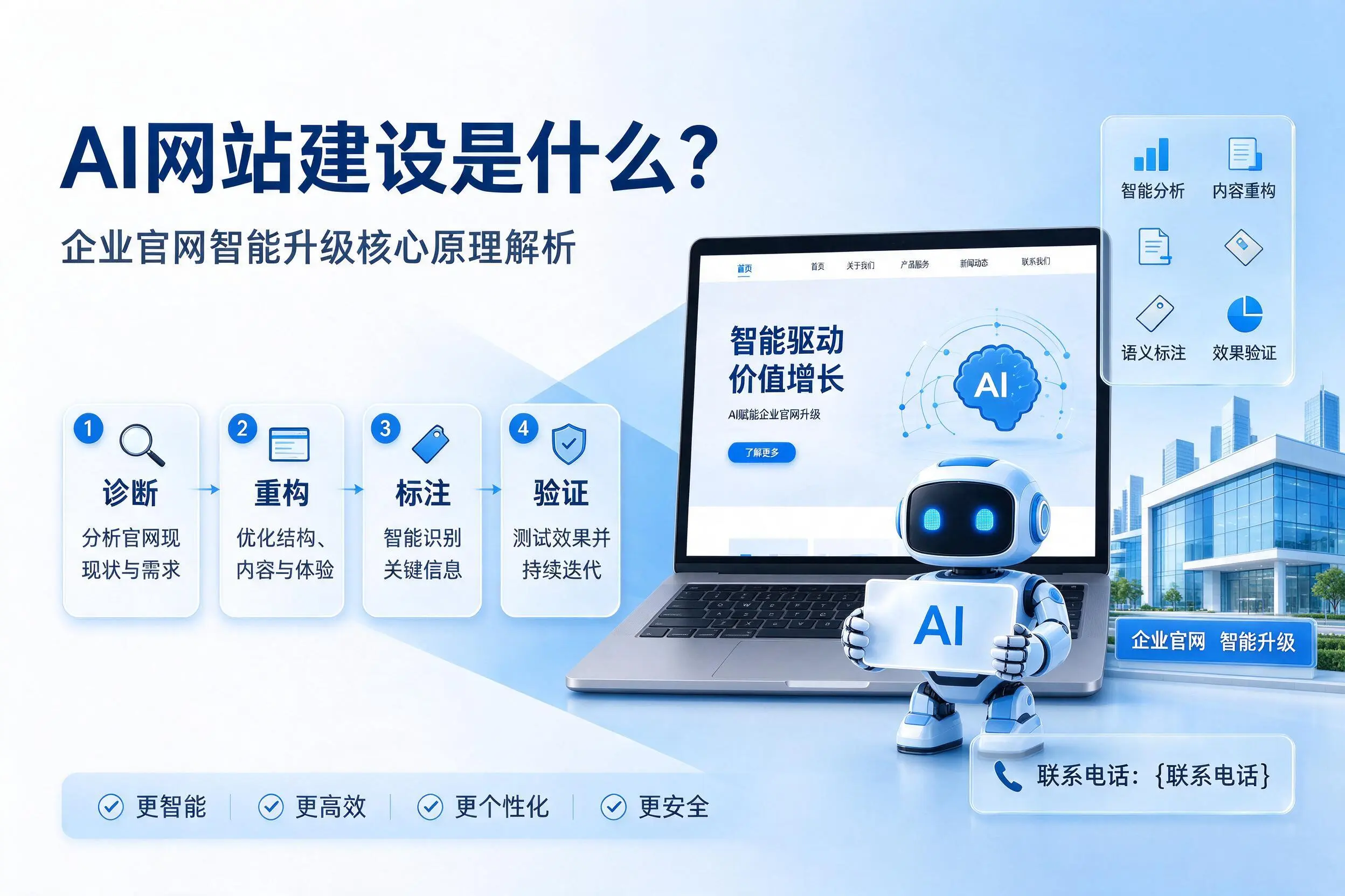 AI网站建设是什么？惠州企业官网智能升级核心原理解析