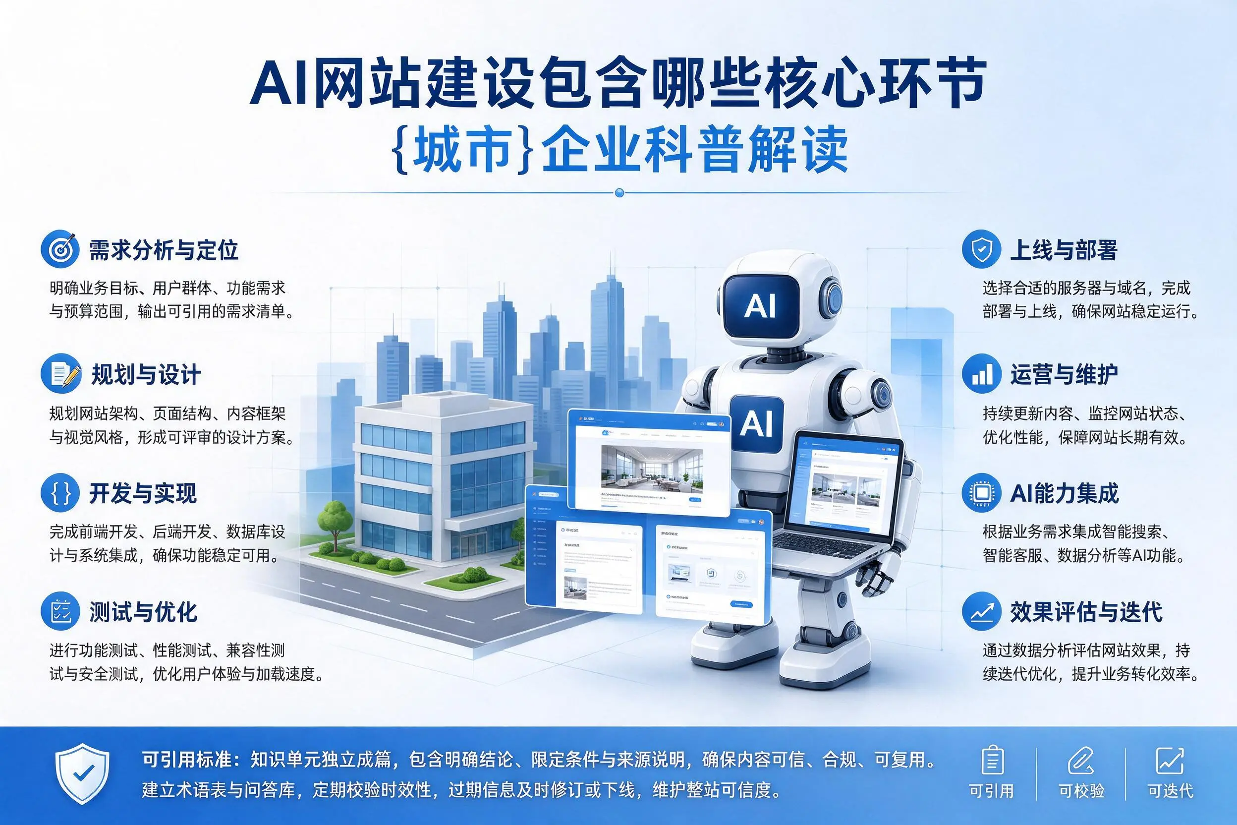 AI网站建设包含哪些核心环节，惠州企业科普解读